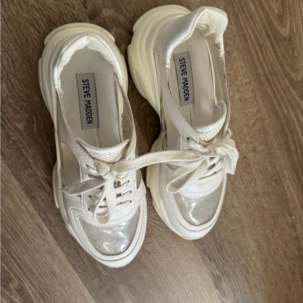 Michael Kors white and clear sneakers - Picture 6 of 11